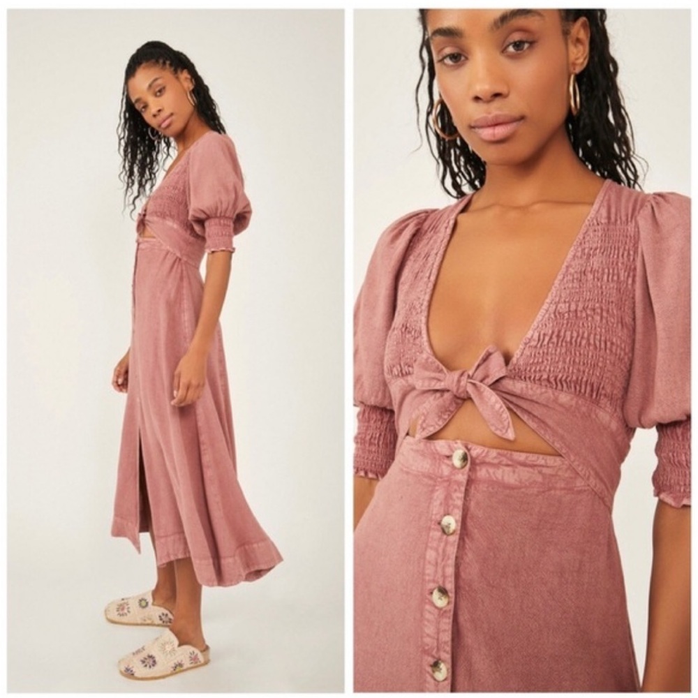 NWT NEW Free People String of Hearts Maxi Dress XS